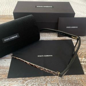 Dolce & Gabbana 3208 2525 Black / Leopard Eyeglasses
